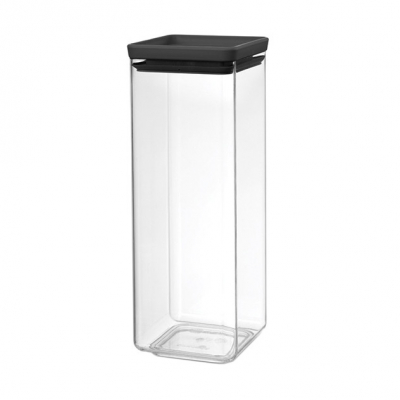 Изображение товара Банк для сыпучих продуктов Brabantia 2,5 л черная и прозрачная, герметичная
