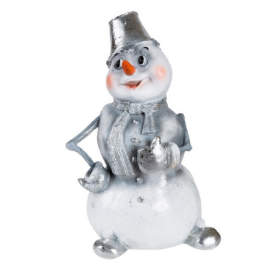 Изображение товара Декоративный снеговик 35см из полистоуна Тпк новогодний декор Россия