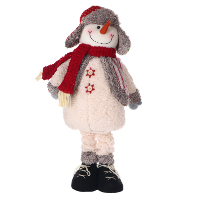 Изображение товара Фигура Cheng Kuo Снеговик в ушанке 90 см новогодний декор для интерьера и улицы