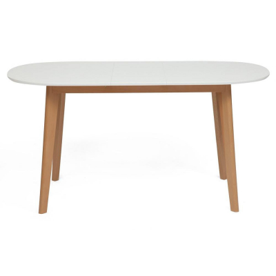 Изображение товара Обеденный раздвижной стол TC 120(150)х80х76 см из дерева и МДФ, белый Изображение товара Обеденный раздвижной стол TC 120(150)х80х76 см из дерева и МДФ, белый