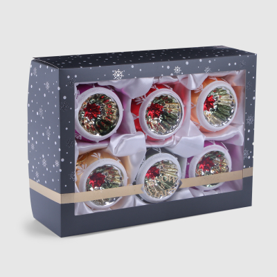 Изображение товара Набор ёлочных игрушек Snow and Stars ностальгия 6 шт
