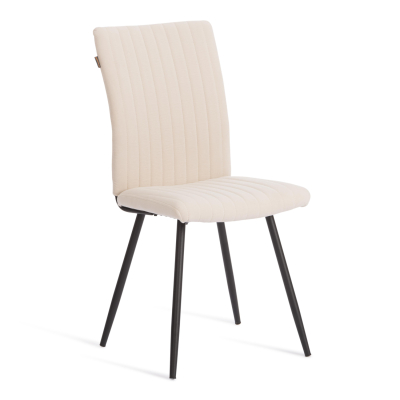 Изображение товара Обеденный стул Monte Carlo TC Modern из флока черный молочный 48х55х93 см