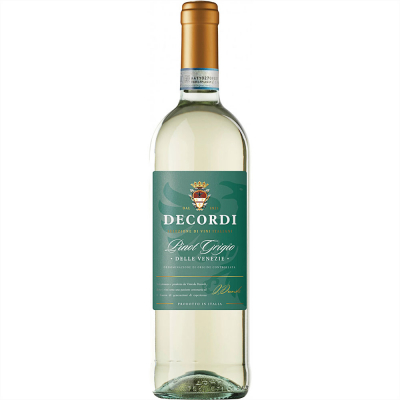 Изображение товара Белое сухое вино Decordi Pinot Grigio delle Venezie IGT 0,75 л Италия