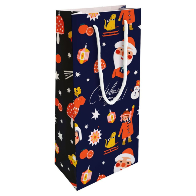 Изображение товара Пакет подарочный Be Smart Lucky синий 15х32 см Изображение товара Пакет подарочный Be Smart Lucky синий 15х32 см