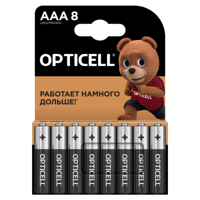Изображение товара Батарейки Opticell Basic AAA 8шт - надежный источник питания