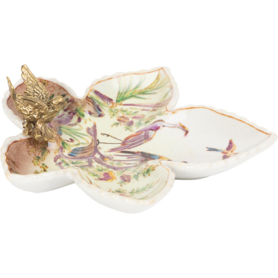 Изображение товара Блюдо Glasar с птичкой 15х15х4 см