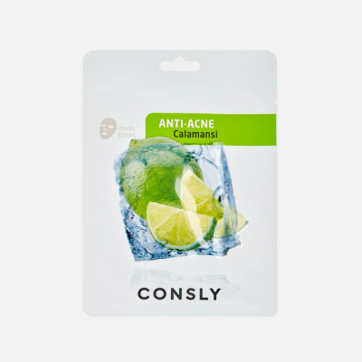 Изображение товара Маска тканевая для лица Consly противовоспалительная с экстрактом каламанси 20 мл Изображение товара Маска тканевая для лица Consly противовоспалительная с экстрактом каламанси 20 мл