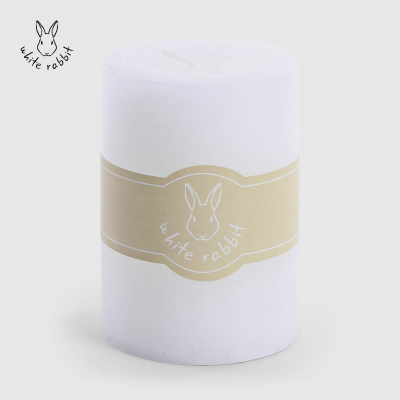 Изображение товара Парафиновая свеча White Rabbit белая 6,8х9,5 см для уютной атмосферы Изображение товара Парафиновая свеча White Rabbit белая 6,8х9,5 см для уютной атмосферы