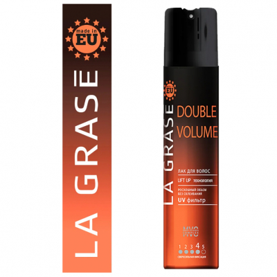 Изображение товара Лак для волос La grase Double Volume 75 мл для объема и фиксации