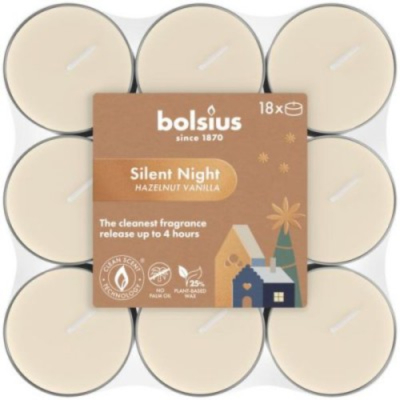 Изображение товара Свечи чайные Bolsius silent night, 4 часа, 18 шт