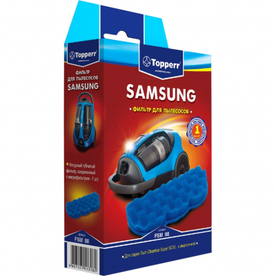 Изображение товара Фильтр для пылесоса Topperr FSM 88 совместимый с Samsung Изображение товара Фильтр для пылесоса Topperr FSM 88 совместимый с Samsung