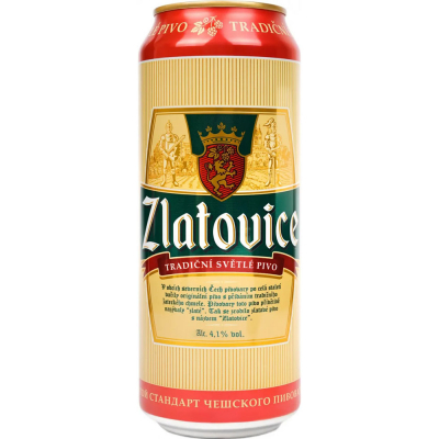 Изображение товара Пиво светлое фильтрованное пастеризованное Ochakovo Zlatovice 0.45 л банка