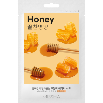 Изображение товара Маска тканевая Missha Airy Fit питательная с медом для лица 19 г