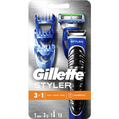Изображение товара Стайлер Gillette Fusion ProGlide Styler для бритья и стрижки бороды водонепроницаемый Изображение товара Стайлер Gillette Fusion ProGlide Styler для бритья и стрижки бороды водонепроницаемый