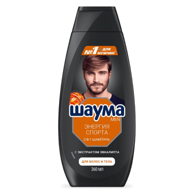 Изображение товара Шампунь Шаума Men Энергия спорта 360 мл для мужчин активных и всех типов волос Изображение товара Шампунь Шаума Men Энергия спорта 360 мл для мужчин активных и всех типов волос
