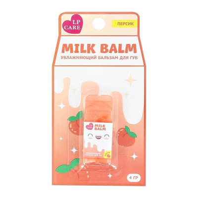 Изображение товара Бальзам для губ LP Care Milk balm персик 4 г увлажнение защита губ