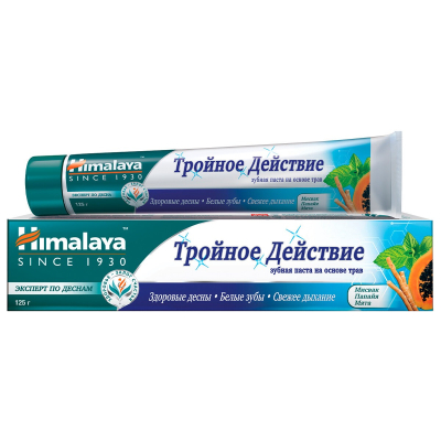 Изображение товара Зубная паста Himalaya тройное действие 125 г для здоровья зубов