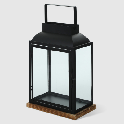 Изображение товара Фонарь-подсвечник Dekor pap DC0146/3 черный 11х17х22 см