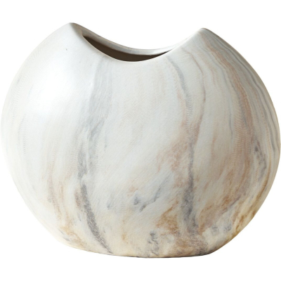 Изображение товара Ваза Glasar 20x9x17 см из керамики бежевого цвета стильный интерьерный аксессуар Изображение товара Ваза Glasar 20x9x17 см из керамики бежевого цвета стильный интерьерный аксессуар