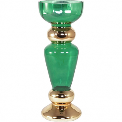 Изображение товара Ваза Glasar стеклянная зеленая 15х15х40 см