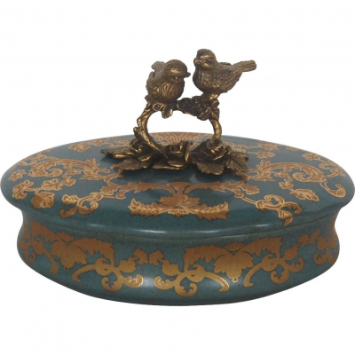 Изображение товара Шкатулка Glasar с птичками 18х11х7 см