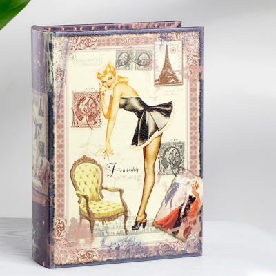 Изображение товара Шкатулка Glasar Friendship в виде книги бежевая 19х8х27 см