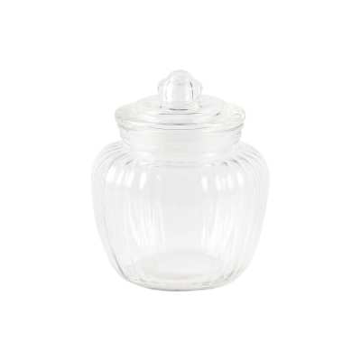 Изображение товара Банка для сыпучих продуктов HomeFeel с стеклянной крышкой 600 мл