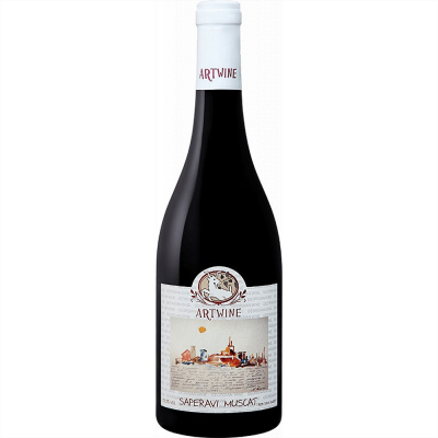 Изображение товара Вино красное полусладкое Askaneli Brothers, "Artwine" Saperavi Muscat 0,75 л