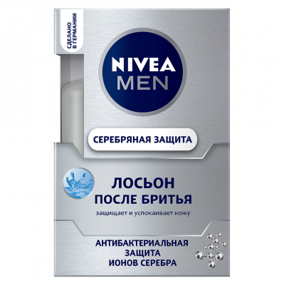 Изображение товара Лосьон после бритья Серебряная защита 100 мл Nivea для мужчин