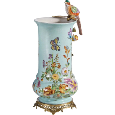 Изображение товара Ваза Glasar HLD1584 с птицей 22х17х41 см