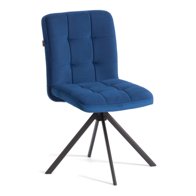 Изображение товара Стул обеденный TC Medeo поворотный механизм 360, велюр, Blue (синий)