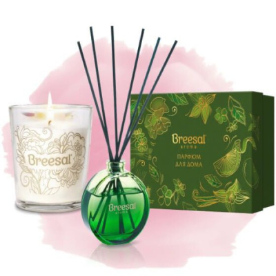 Изображение товара Набор Breesal аромадиффузор 70 мл + аромасвеча