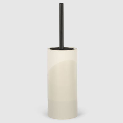 Изображение товара Держатель с ершиком Aspire sanitary из керамики белый - комплект для туалета 2 предмета