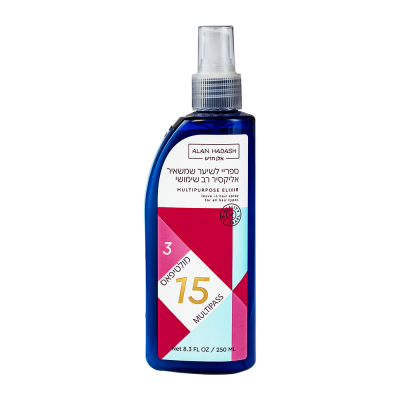 Изображение товара Многофункциональный спрей для волос Alan Hadash 15-MULTIPASS 250 мл защита укладка уход Изображение товара Многофункциональный спрей для волос Alan Hadash 15-MULTIPASS 250 мл защита укладка уход