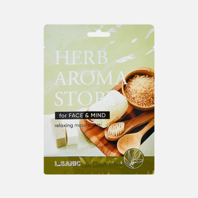 Изображение товара Тканевая маска для лица с эвкалиптом L.sanic Herb aroma story 25 мл