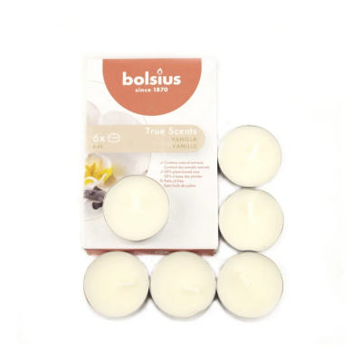Изображение товара Свечи ароматические чайные Bolsius 6 шт ваниль 4 часа