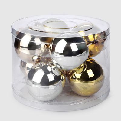 Изображение товара Набор стеклянных шаров Linhai jinnuo золотой 8 см 8 шт