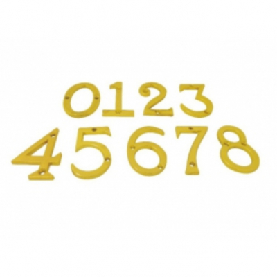 Изображение товара Металлическая цифра Локри №1 Золото 5.1 см декор для интерьера и праздников