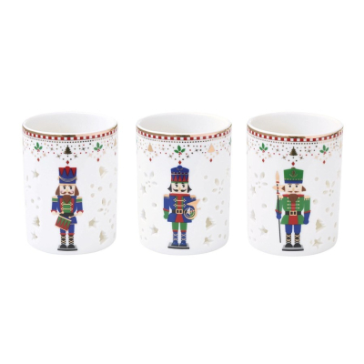 Изображение товара Набор подсвечников Easy life щелкунчик 3 шт фарфор мультиколор 6,5х9 см