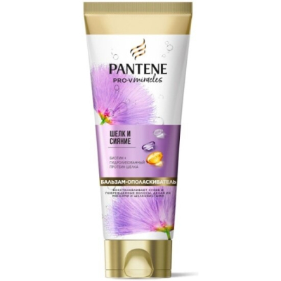 Изображение товара Бальзам-ополаскиватель для волос Pantene Шёлк и сияние 160 мл Изображение товара Бальзам-ополаскиватель для волос Pantene Шёлк и сияние 160 мл