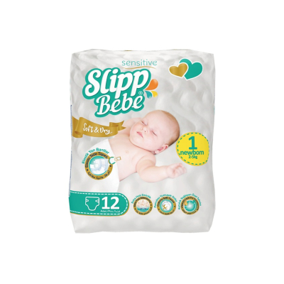 Изображение товара Подгузники Slipp Bebe № 1 2-5 кг 12 шт для новорожденных комфорт и защита