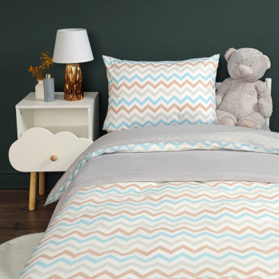 Изображение товара Комплект постельного белья Siberia зигзаг бежевый Подростковый