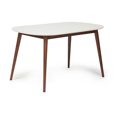 Изображение товара Обеденный стол TC белого цвета 140x80x75 см из МДФ и бука Изображение товара Обеденный стол TC белого цвета 140x80x75 см из МДФ и бука