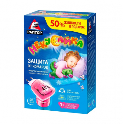 Изображение товара Комплект UPECO/РАПТОР прибор некусайка+жидкость 45 ночей