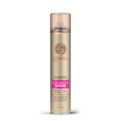 Изображение товара Лак для волос Sowel LUXURIOUS сильная фиксация и блеск 300 мл
