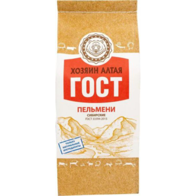 Изображение товара Пельмени Хозяин Алтая Сибирские 800 г - натуральное и вкусное блюдо Изображение товара Пельмени Хозяин Алтая Сибирские 800 г - натуральное и вкусное блюдо