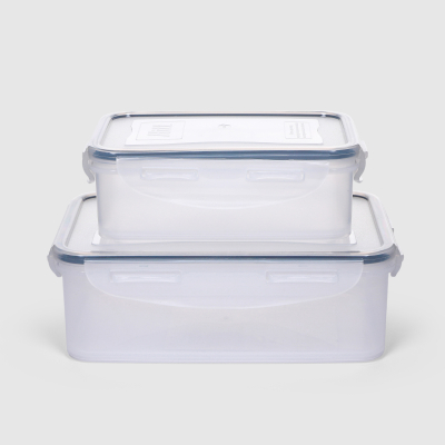 Изображение товара Набор антибактериальных контейнеров Hitt для продуктов 2 шт 0,5 и 1,1 л Изображение товара Набор антибактериальных контейнеров Hitt для продуктов 2 шт 0,5 и 1,1 л