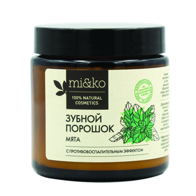 Изображение товара Зубной порошок Mi&ko Мята противовоспалительный 50 г