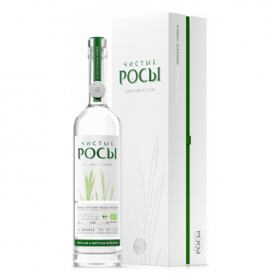 Изображение товара Водка Чистые Росы в подарочной упаковке 700 мл