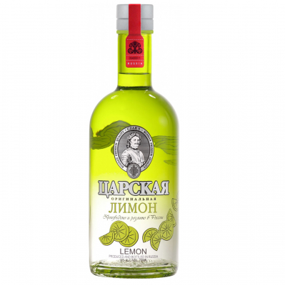 Изображение товара Водка "Царская" Оригинальная Лимон, 38% 0.7 л